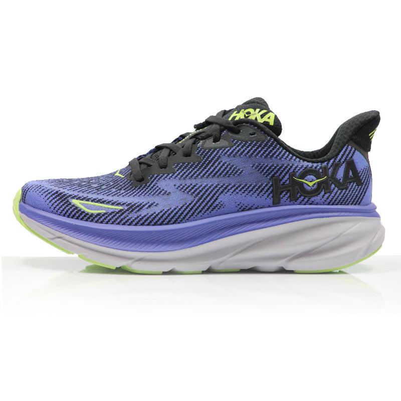 Hoka One One Clifton 9 Women's Running Shoe - Black/Stellar Blue