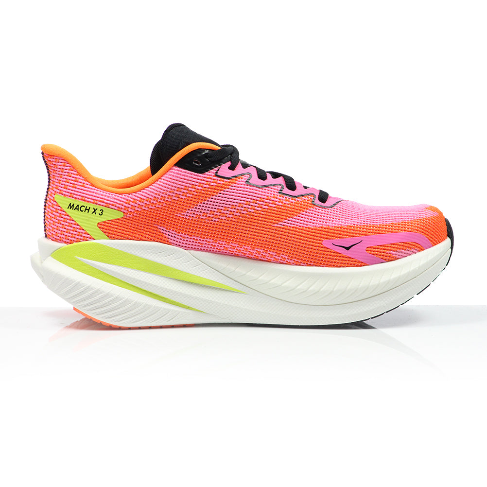 Hoka One One Mach X 3 Women's Running Shoe - Neon Rose/Neon Tangerine