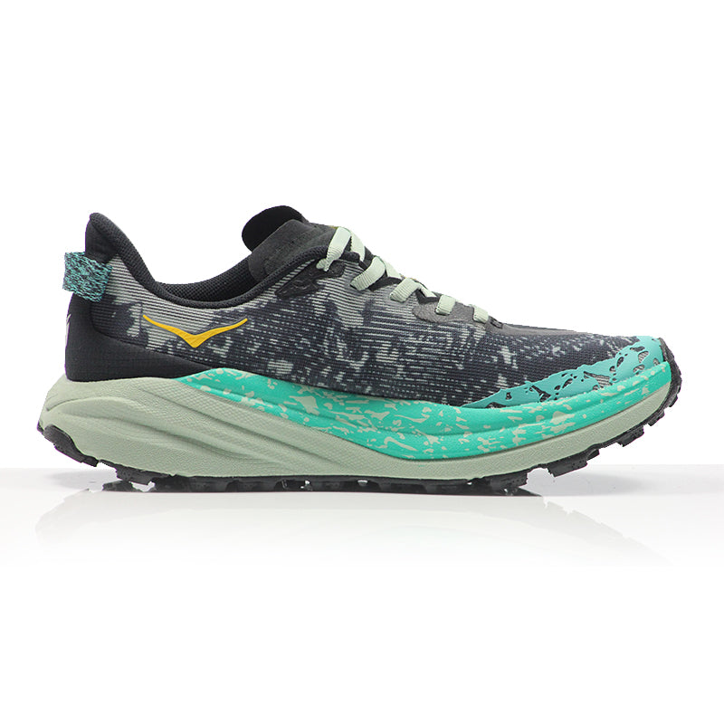 Hoka Speedgoat 6 Women's Trail Shoe - Black/Aloe Vera
