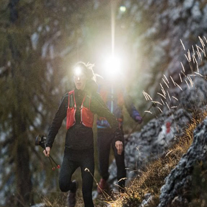 Ledlenser NEO9R Head Torch With Chest Strap - Grey/Blue