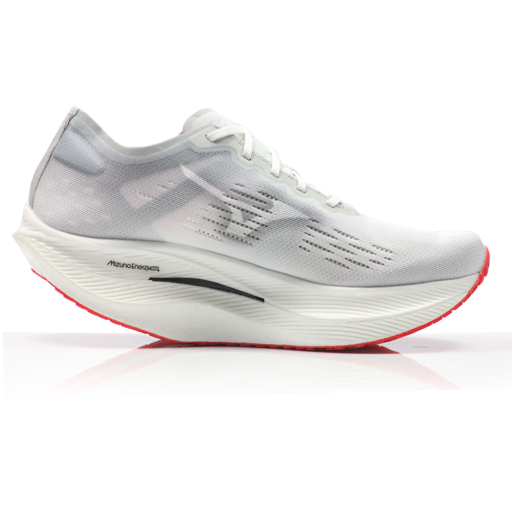 Mizuno Wave Rebellion Pro 2 Men's Running Shoe - White/Harbor Mist/Cayenne