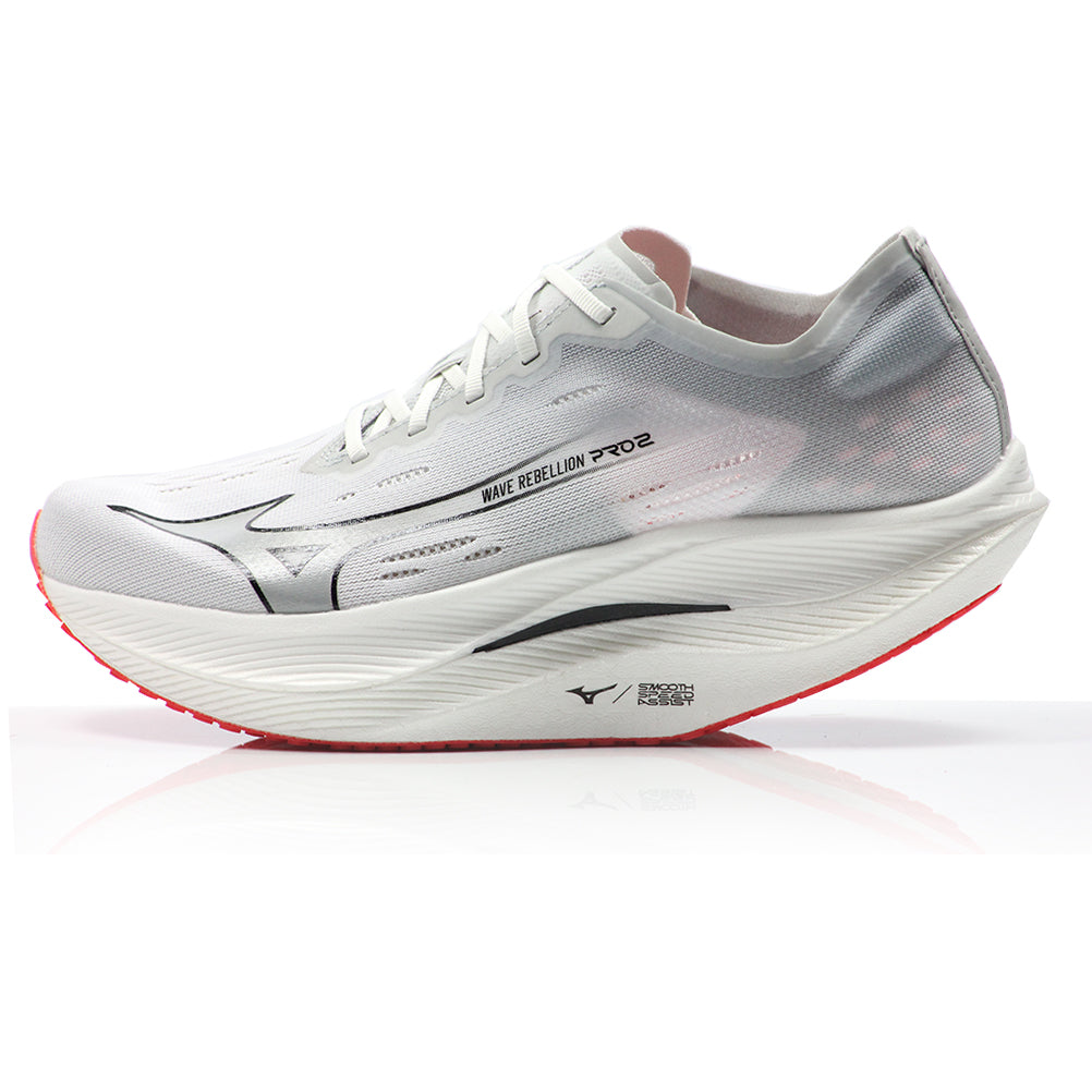Mizuno Wave Rebellion Pro 2 Men's Running Shoe - White/Harbor Mist/Cayenne