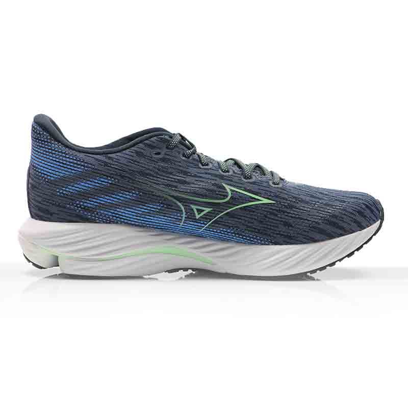 Mizuno Wave Rider 28 Men's Running Shoe - Vintage Indigo/Neo Mint/Frontier Blue