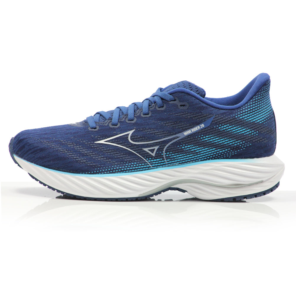 Mizuno Wave Rider 28 Men's Running Shoe - Estate blue/White/River Blue