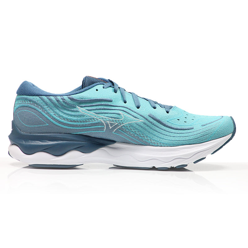 Mizuno Wave Skyrise 4 Men's Running Shoe - Blue Ashes/Nimbus Cloud/Soleil