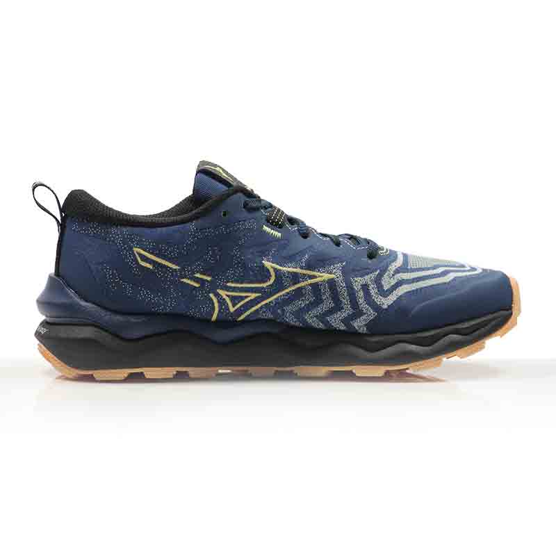 Mizuno Wave Daichi 8 Women's Trail Shoe - Estate Blue/Apricot Ice/Black