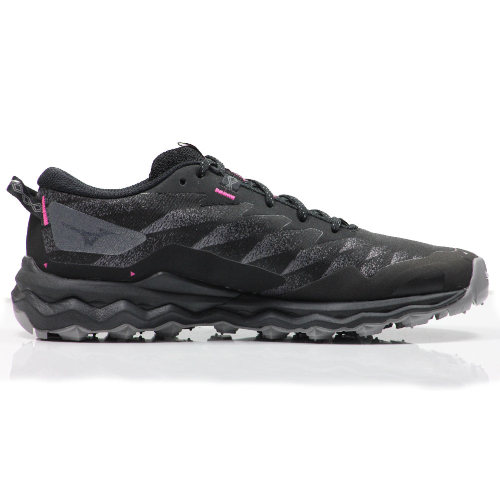 Mizuno Wave Daichi 7 Gore-Tex Women's Trail Shoe - Black/Fuschia Fedora/Quiet Shade