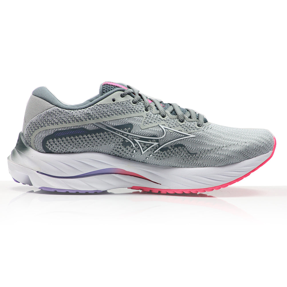 Mizuno Wave Rider 27 Women's Running Shoe - PBlue/White/H-Vpink