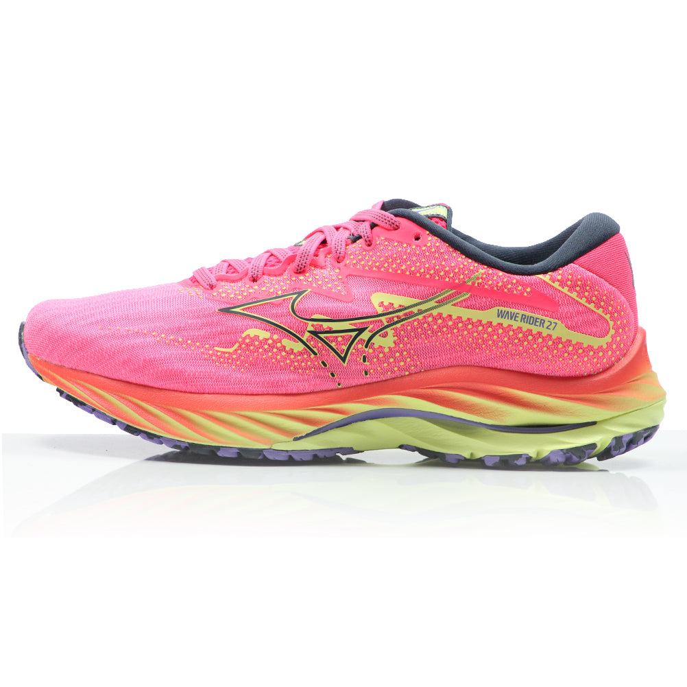 Mizuno Wave Rider 27 Women's Running Shoe - Vpink/Oblue/Luminous