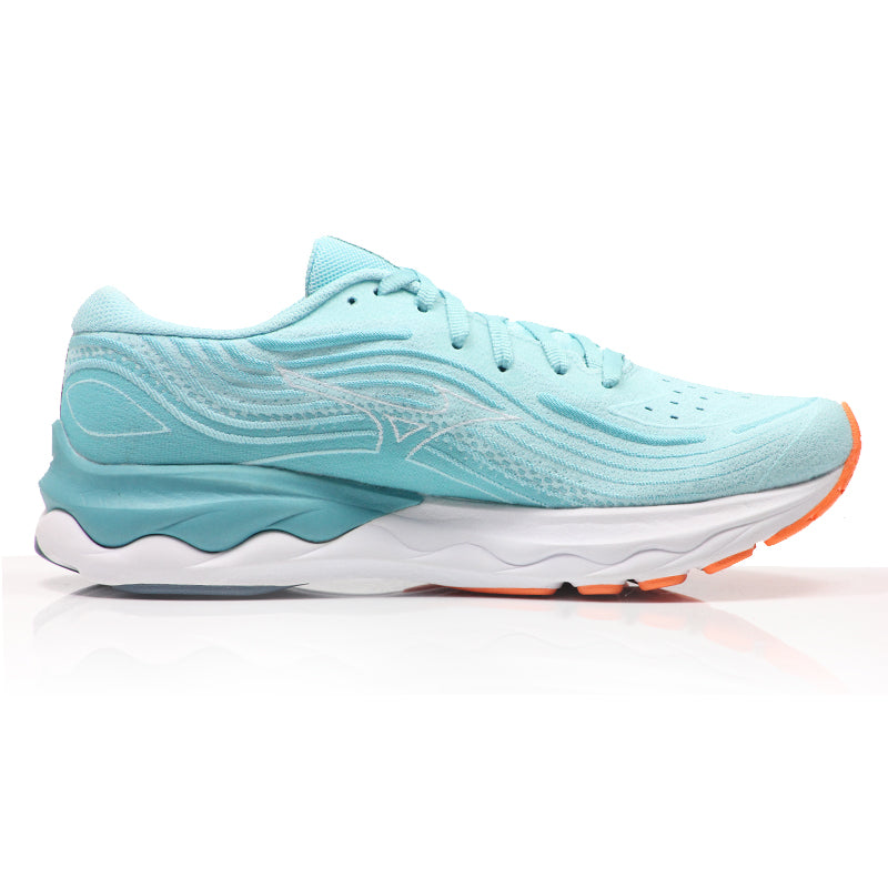 Mizuno Wave Skyrise 4 Women's Running Shoe - Antigua Sand/White/Light Orange