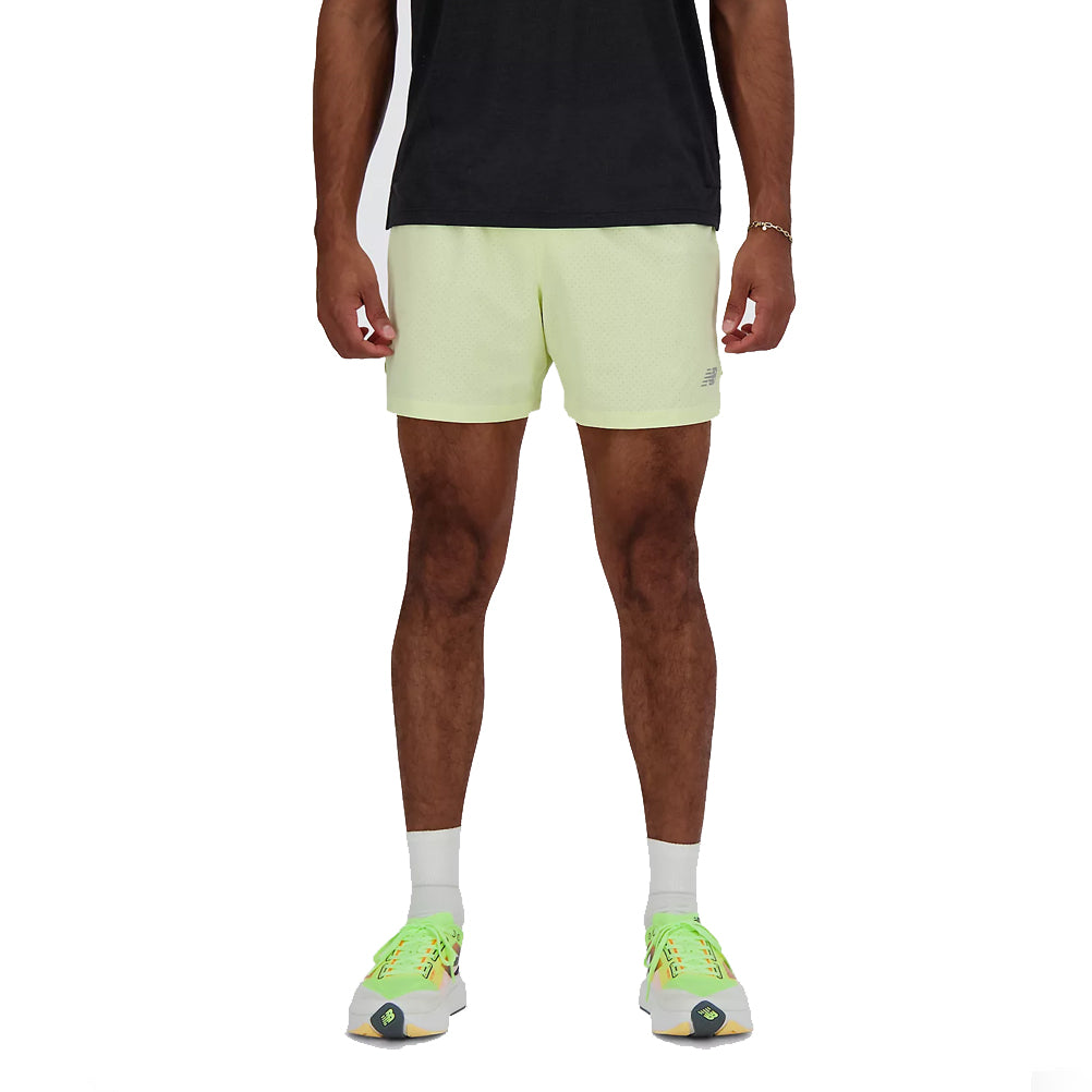 New Balance RC Run 5 inch Men's Running Short - Limelight