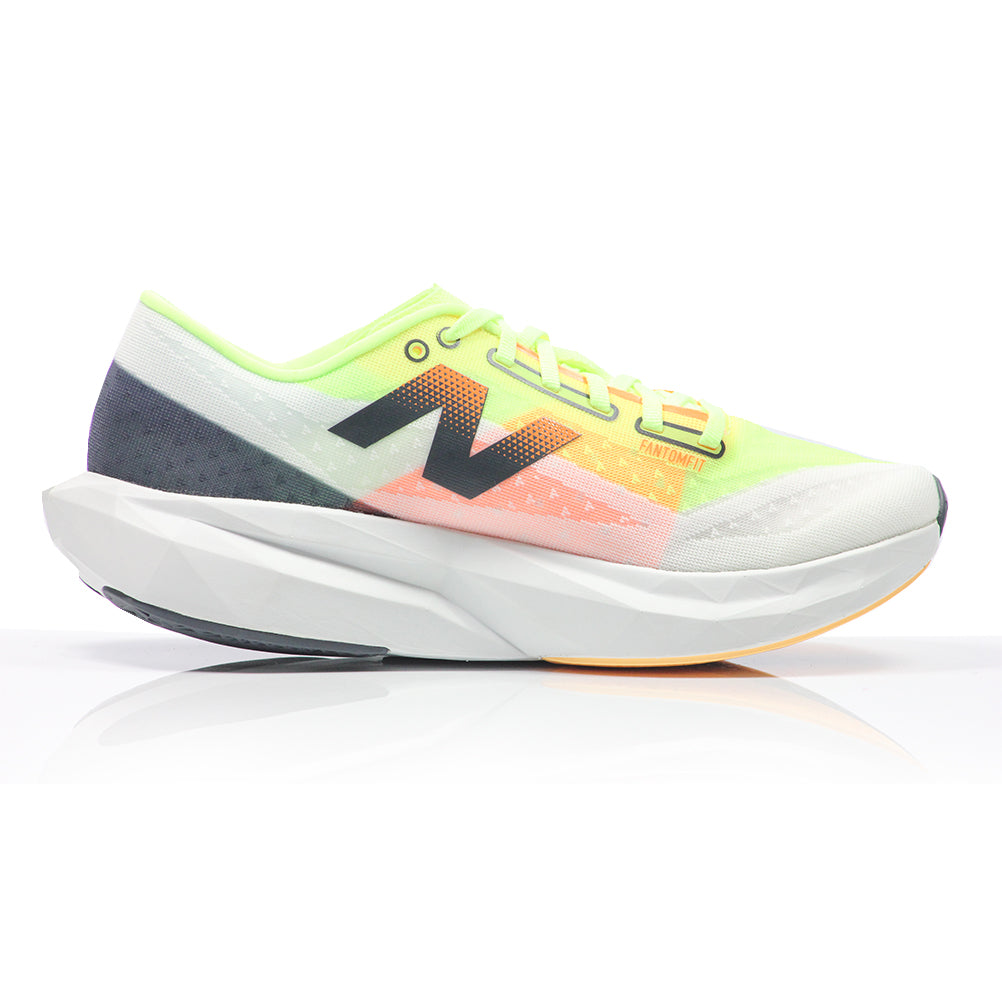 New Balance FuelCell Rebel v4 Men's Running Shoe - White/Lime Glo