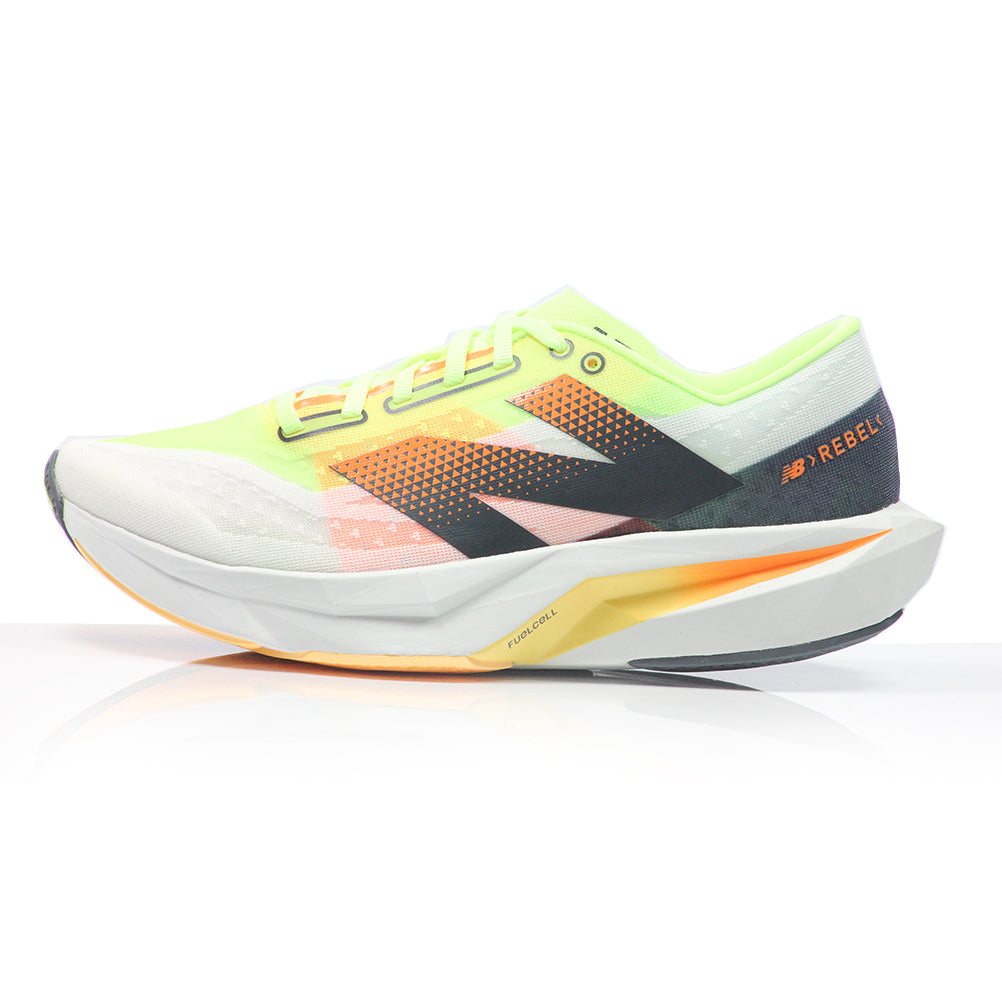 New Balance FuelCell Rebel v4 Men's Running Shoe - White/Lime Glo