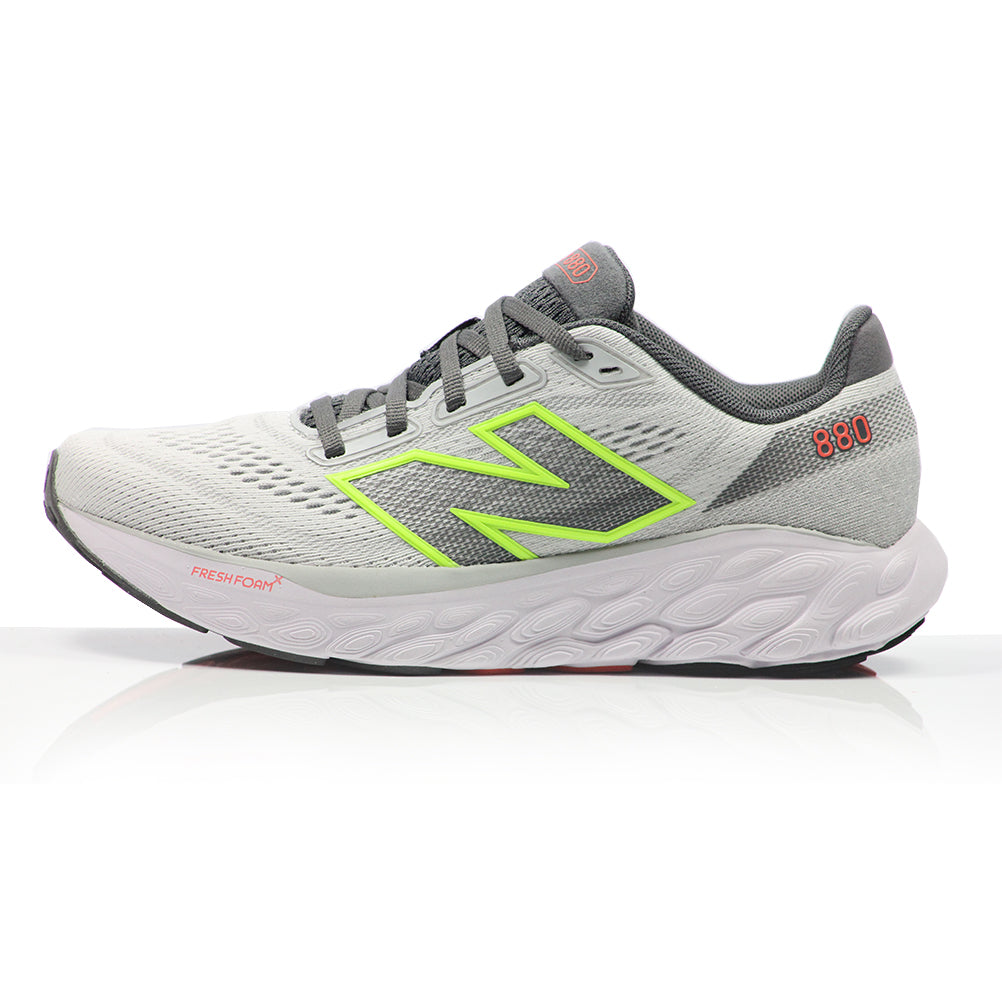 New Balance Fresh Foam 880v14 Women's Running Shoe - Grey Matter/Bleached Lime Glo