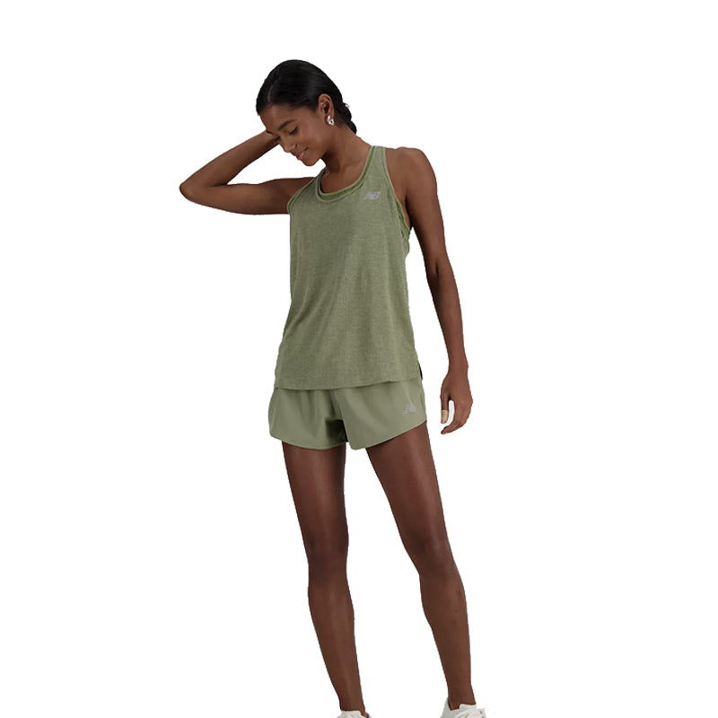 New Balance Athletics Women's Running Tank - Dark Olivine/Heather