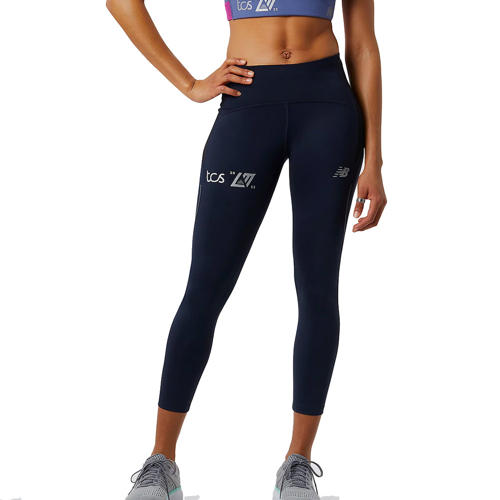 New Balance London Edition Impact Run Women's Running Crop - Navy