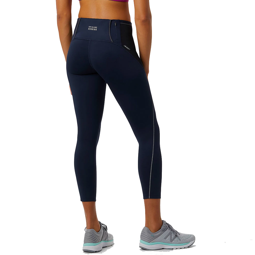 New Balance London Edition Impact Run Women's Running Crop - Navy