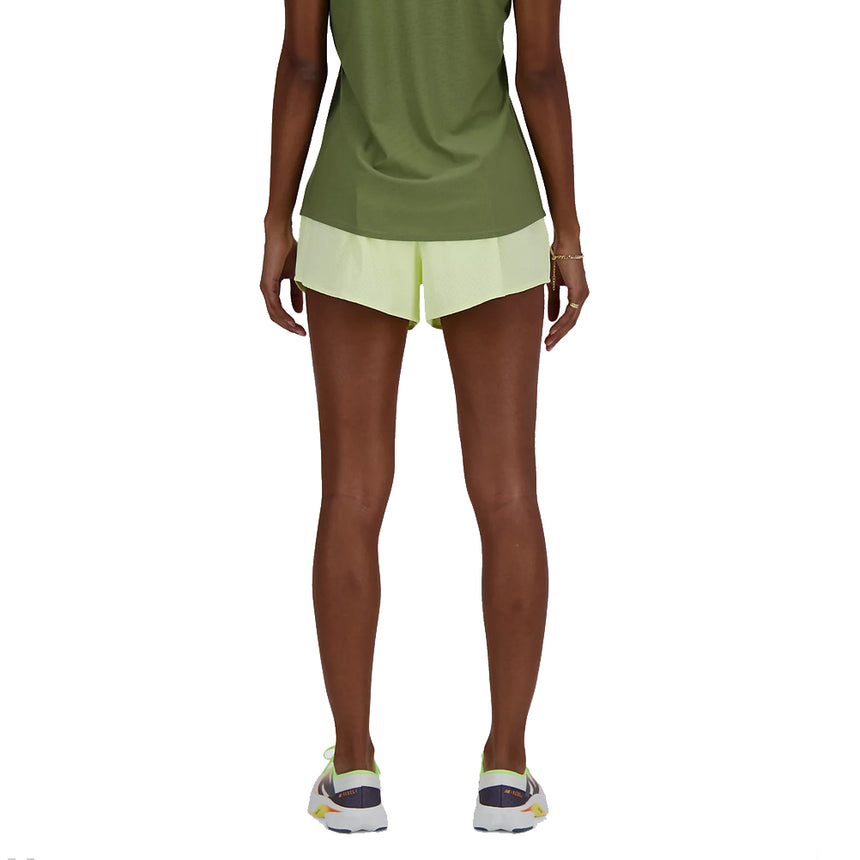 New Balance RC Run 3inch Women's Running Short - Limelight