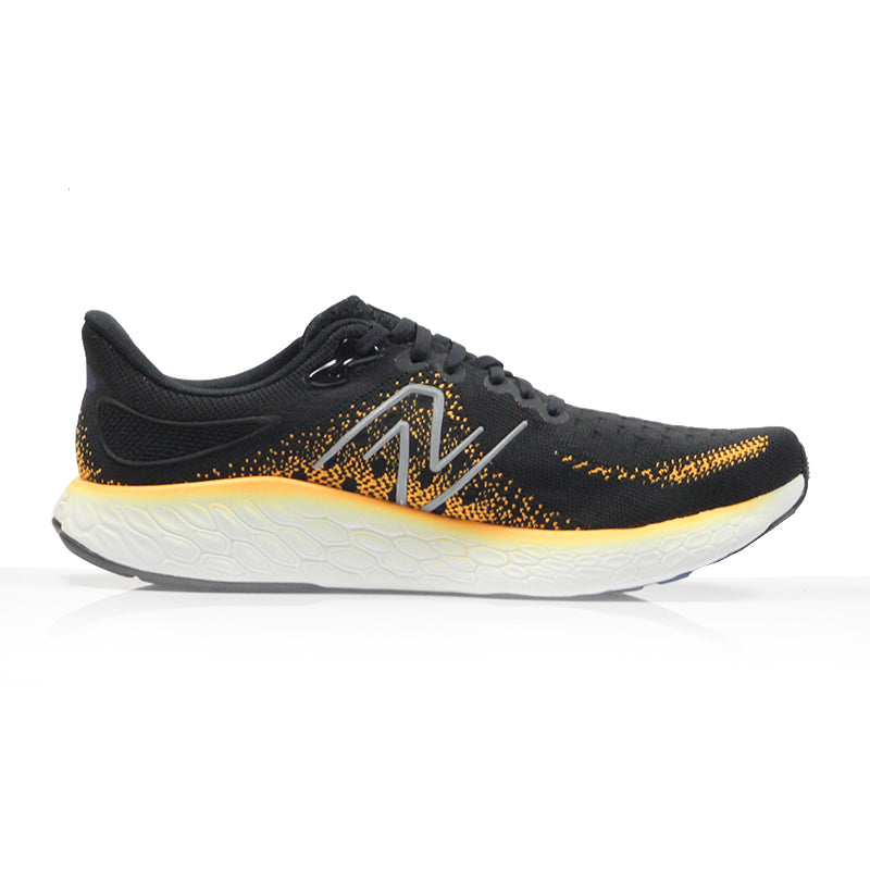 New Balance Fresh Foam X 1080v12 Men's 2E Wide Fit Running Shoe - Black/Yellow