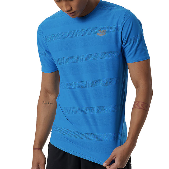 New-Balance-Mens-Q-Speed-Jacquard-SS-Tee-SBU-front