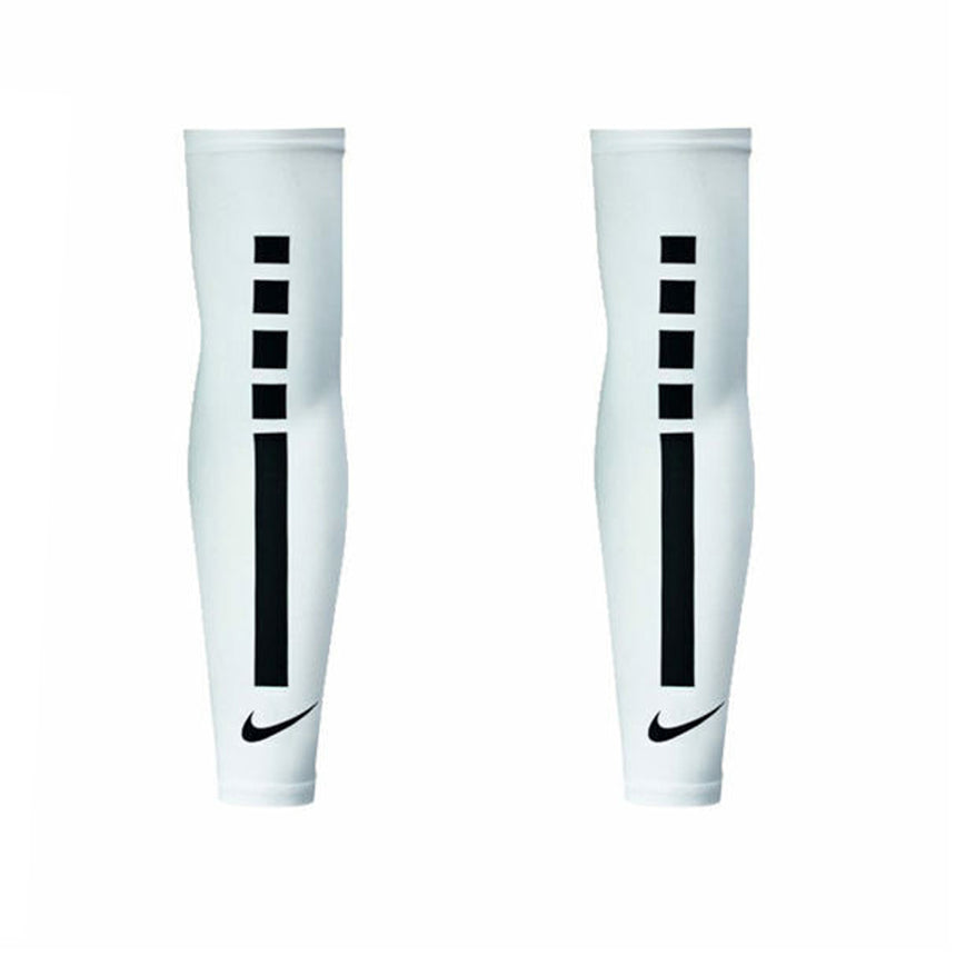 Nike Dri-Fit UV Elite Running Sleeves - White/Black