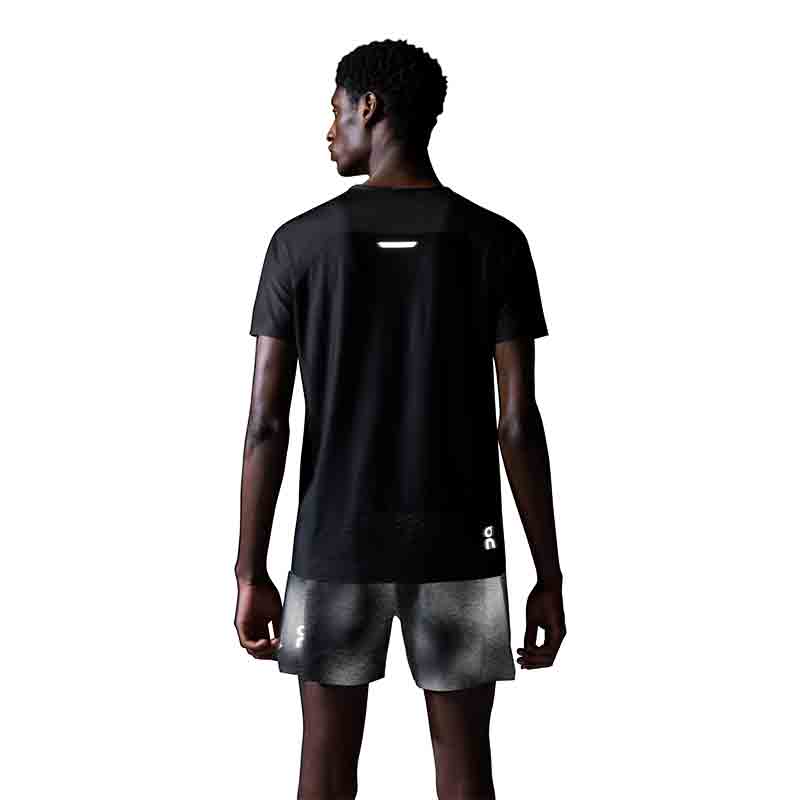 On Running Performance Lumos Short Sleeve Men's Running Tee - Black