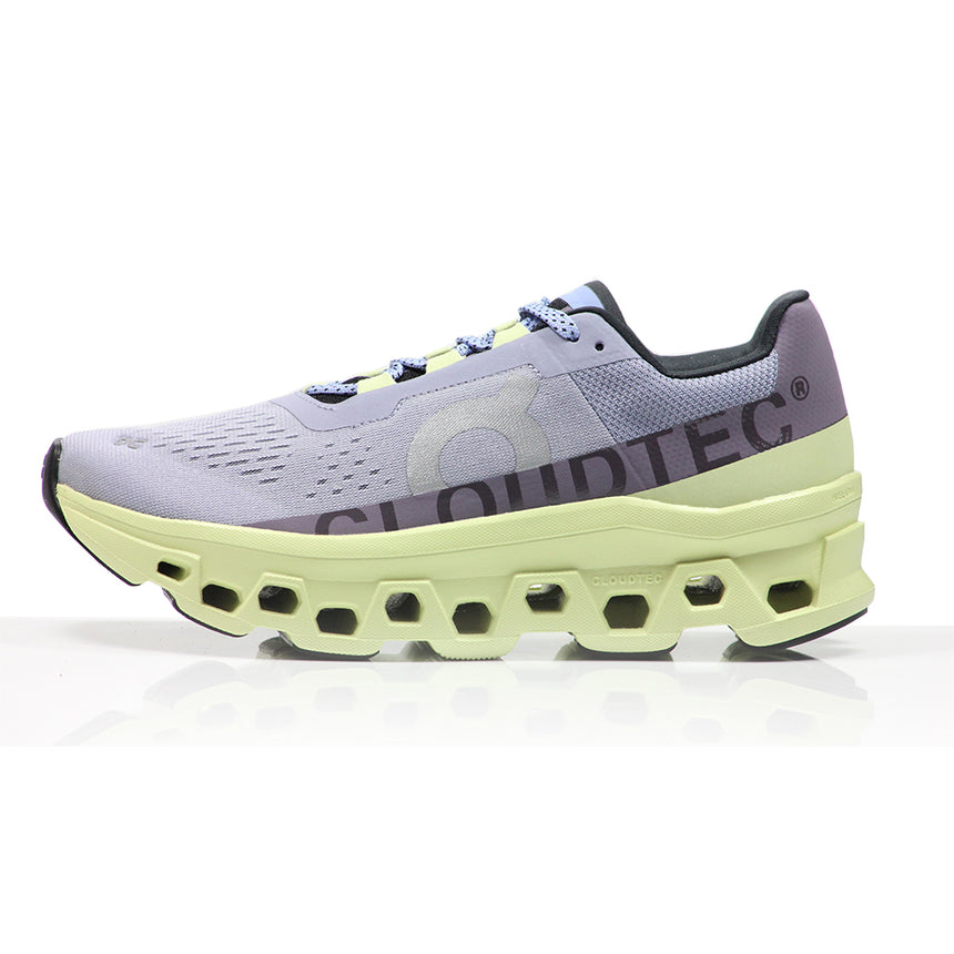 On CloudMonster Women's Running Shoe - Nimbus/Hay