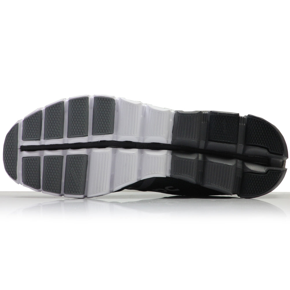 On-Running-mens-cloudflow-black-white-sole
