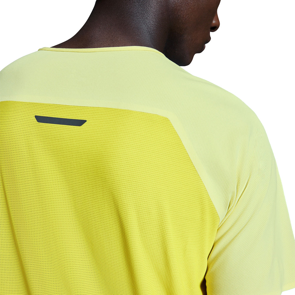 On Running Performance Short Sleeve Men's Running Tee - Limelight/Lime