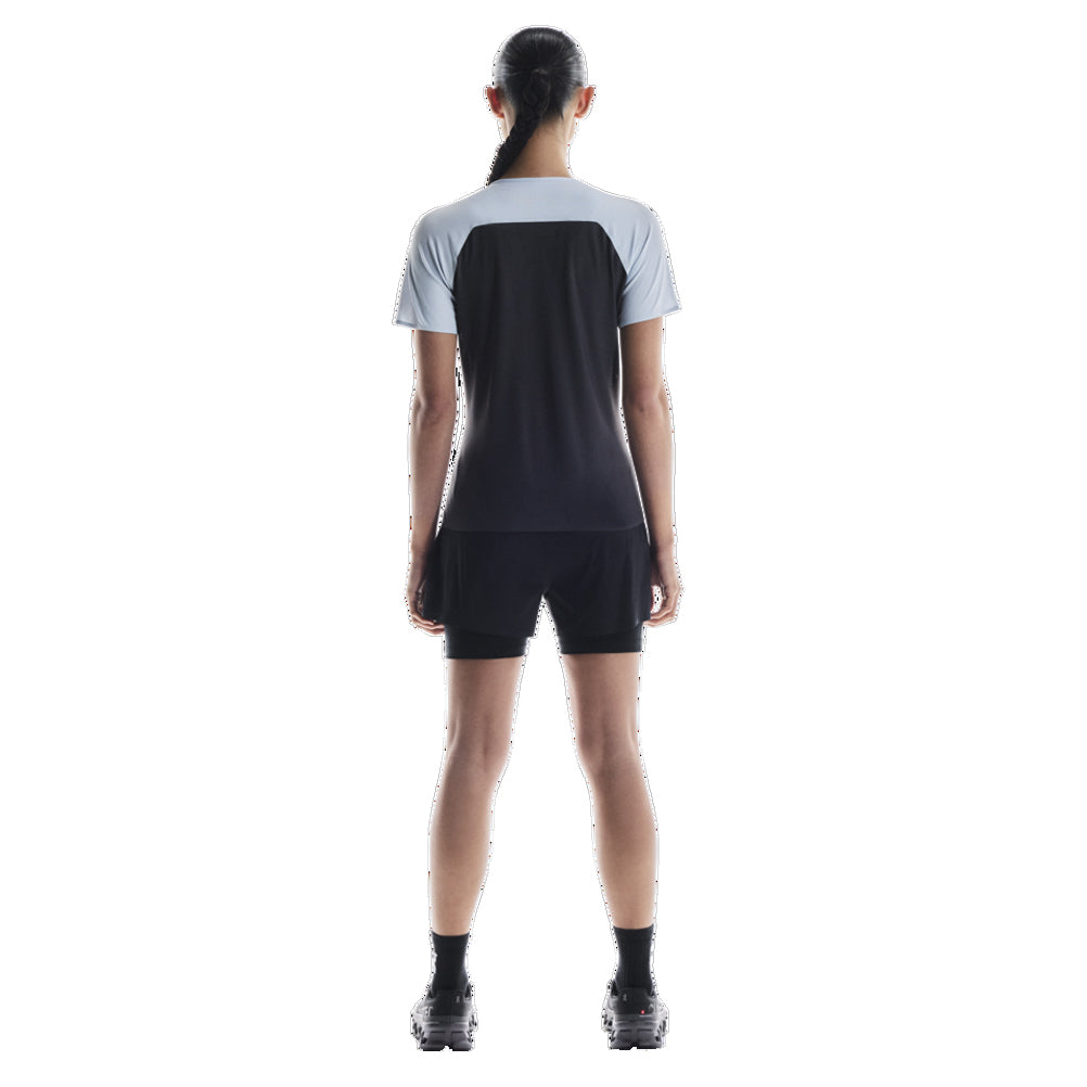On Running Performance Short Sleeve Women's Running Tee - Arctic/Eclipse