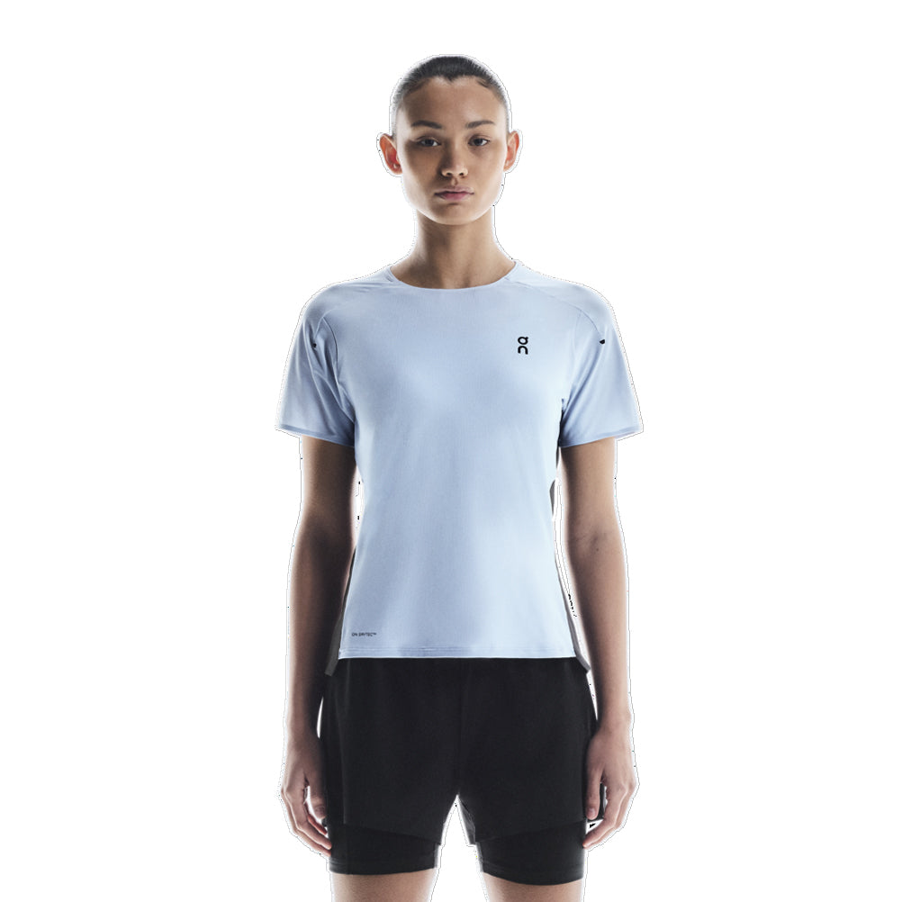 On Running Performance Short Sleeve Women's Running Tee - Arctic/Eclipse