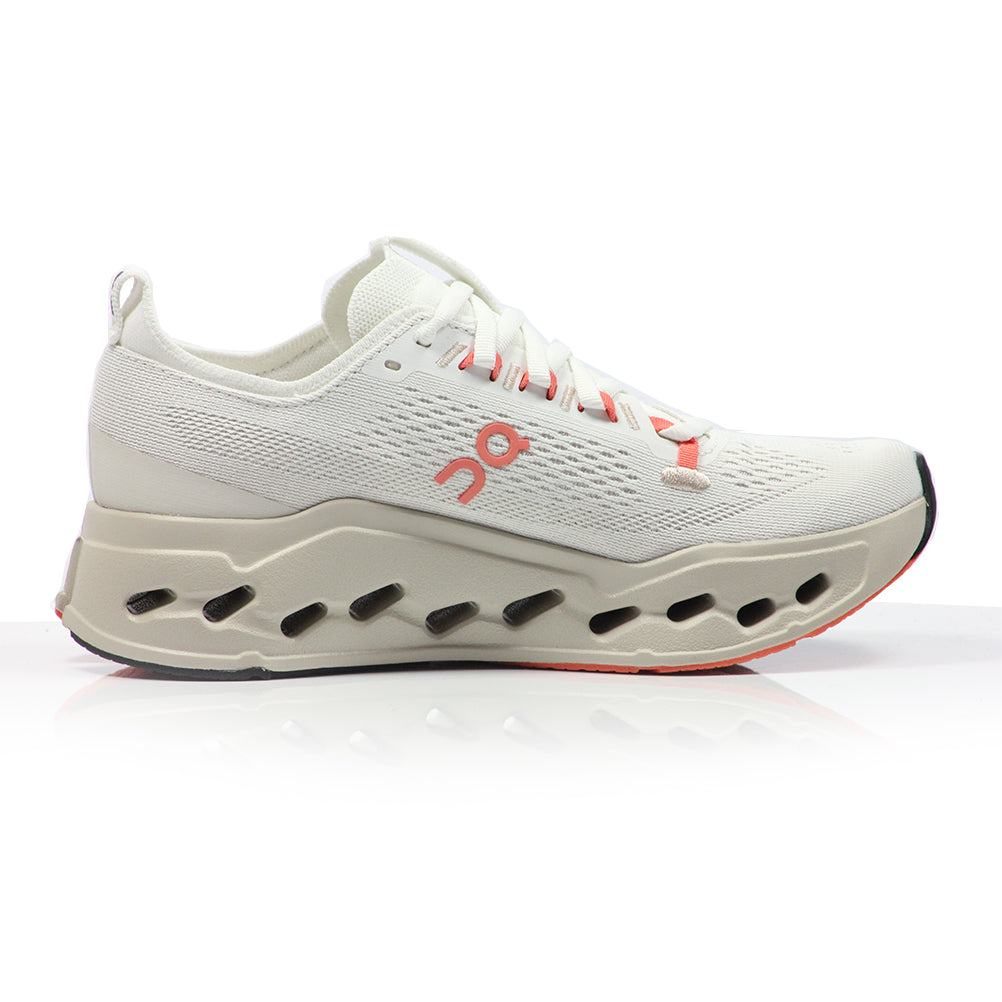 On Cloudsurfer Max Women's Running Shoe - Ivory/Salmon