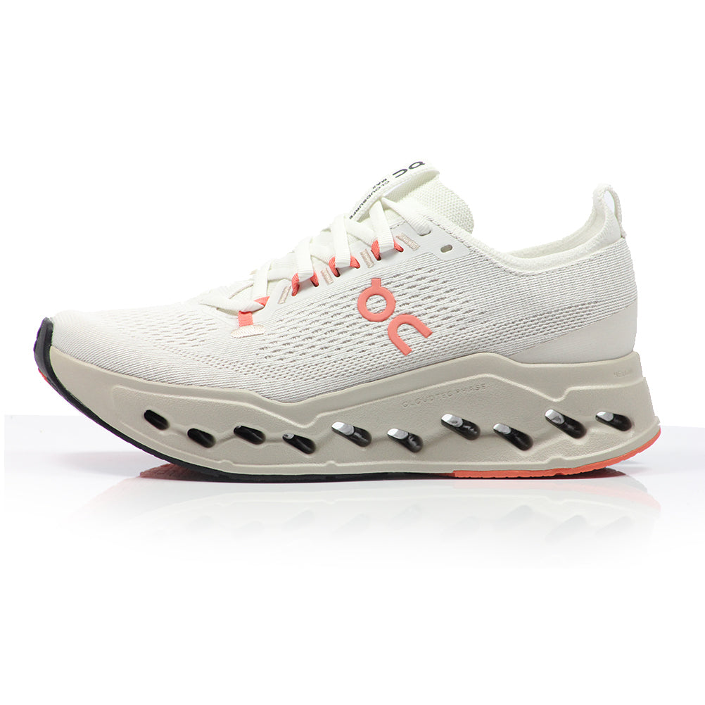 On Cloudsurfer Max Women's Running Shoe - Ivory/Salmon