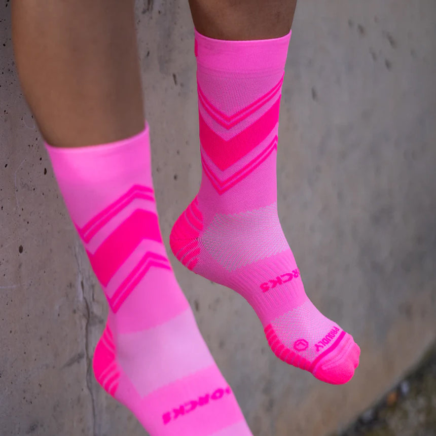 Sporcks Posh Pink Crew Running Sock