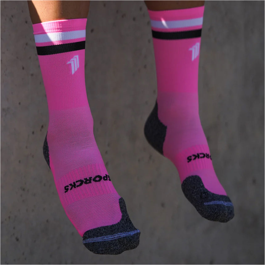 Sporcks Pro Pink Run Ultralight Crew Sock - Pink