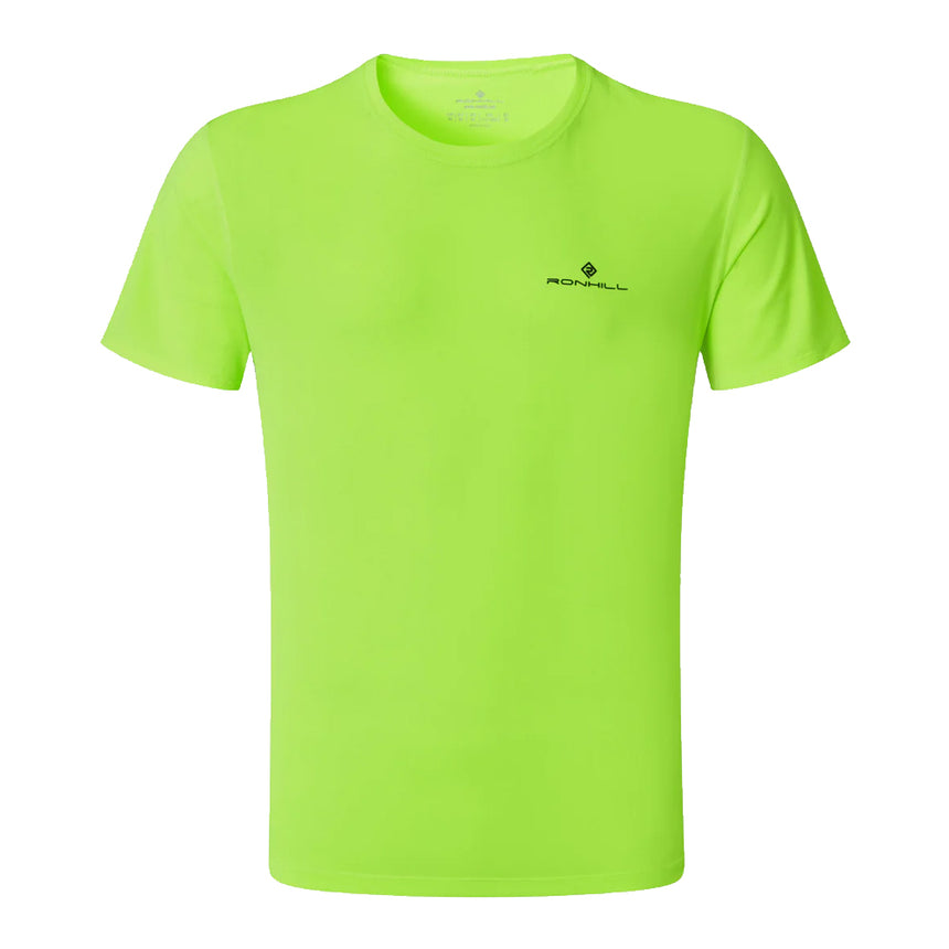 Ronhill Core Short Sleeve Men's Running Tee - Fluo Yellow/Black