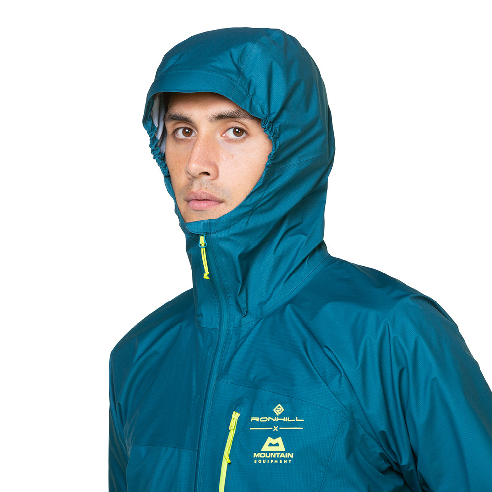 Ronhill Tech Gore-Tex® Mercurial Men's Running Jacket - Deep Teal/Acid