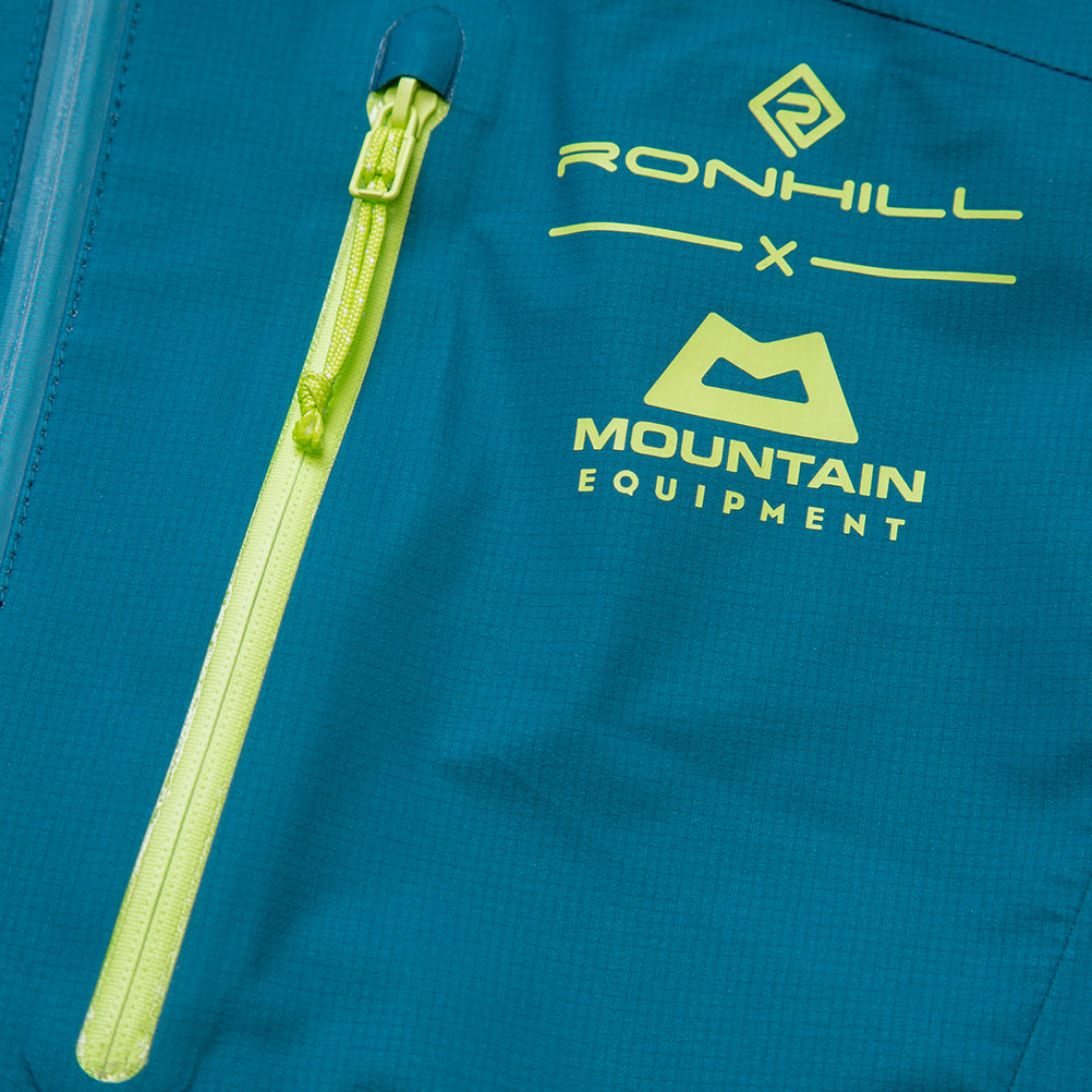 Ronhill Tech Gore-Tex® Mercurial Men's Running Jacket - Deep Teal/Acid