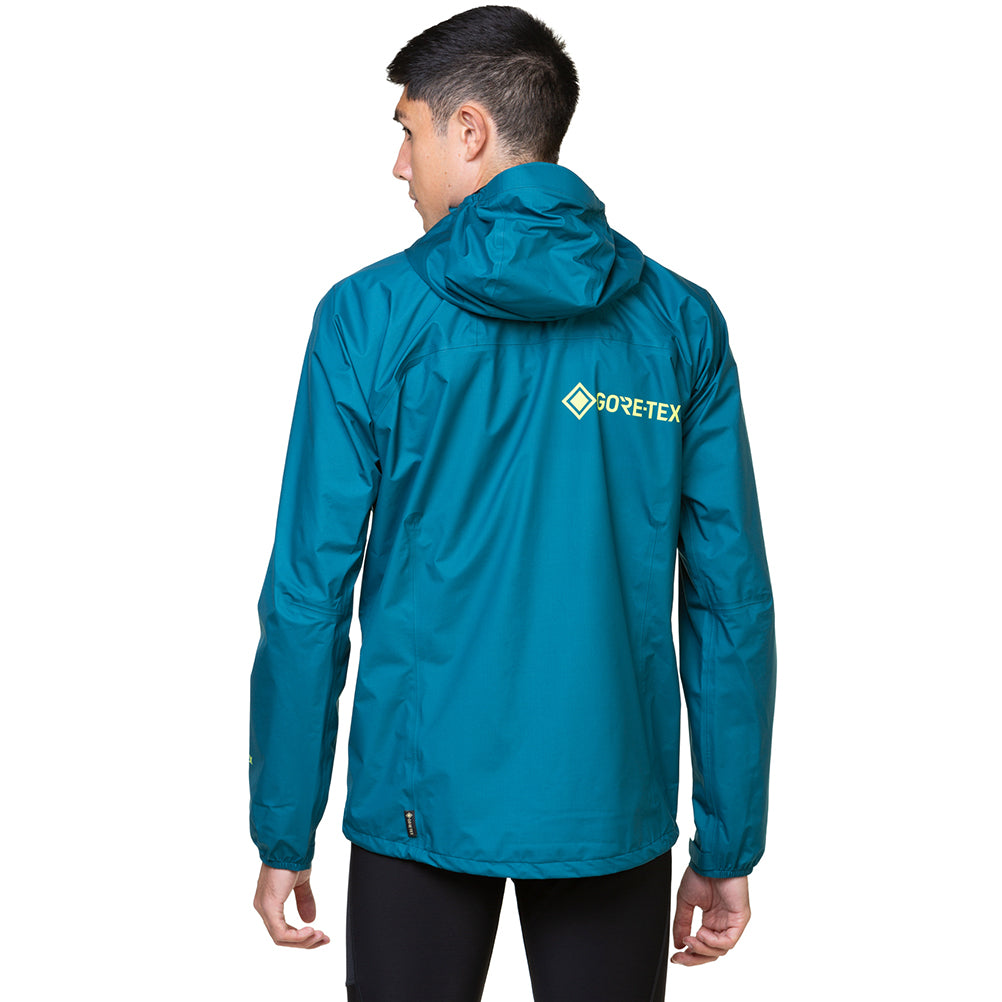 Ronhill Tech Gore-Tex® Mercurial Men's Running Jacket - Deep Teal/Acid