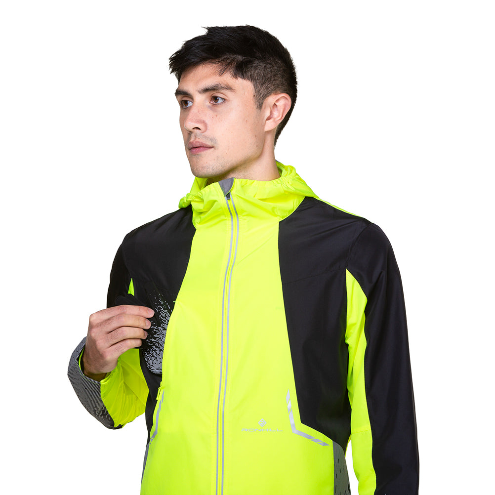Ronhill Tech Reflect Men's Running Jacket - Fluo Yellow/Black/Reflect