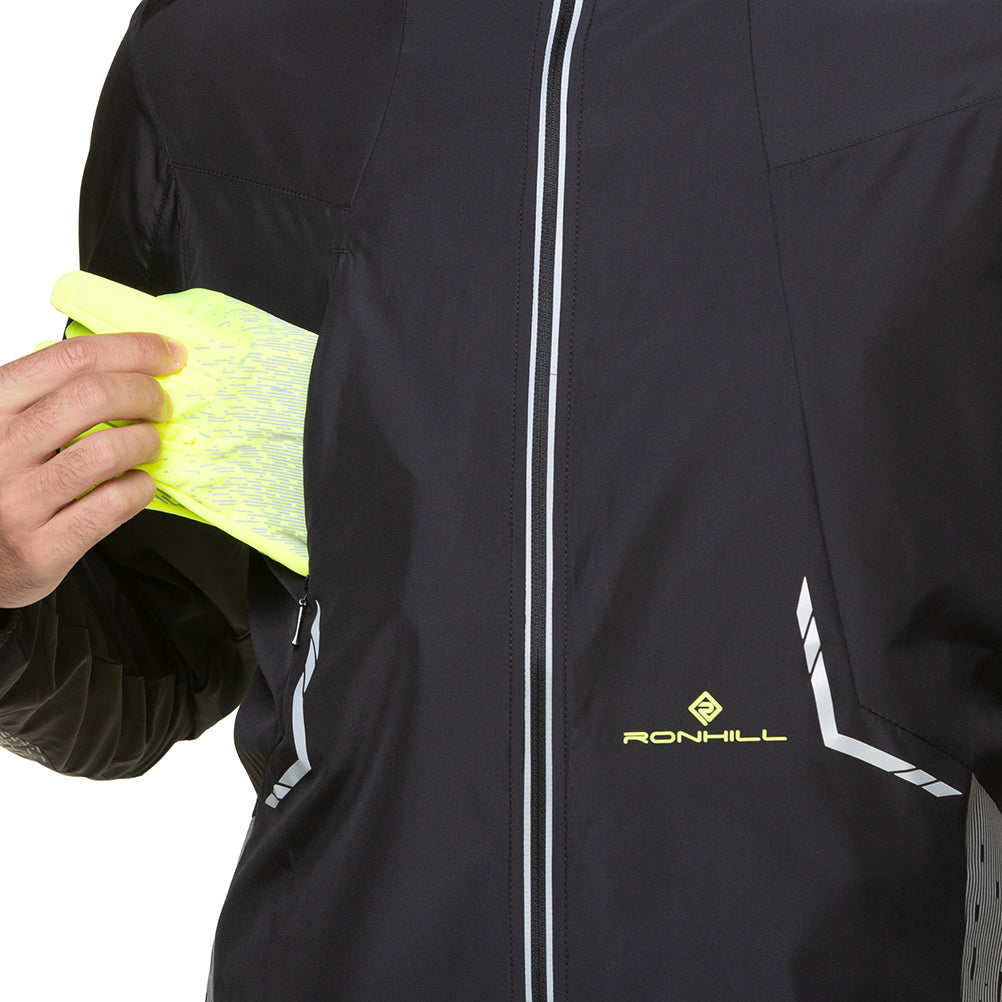 Ronhill Tech Reflect Men's Running Jacket - Black/Reflect