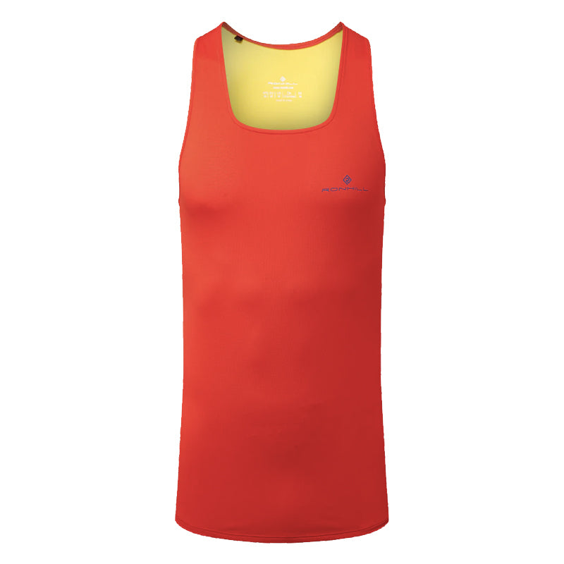 Ronhill Tech Revive Racer Men's Running Vest - Flame/Solar
