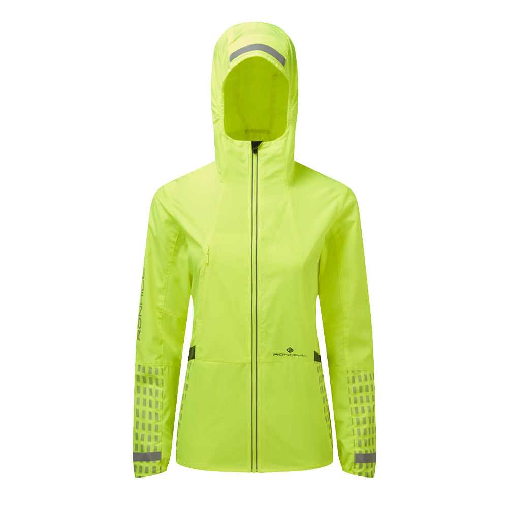 Ronhill Tech Afterhours Women's Running Jacket - Fluo Yellow/Charcoal/Reflect
