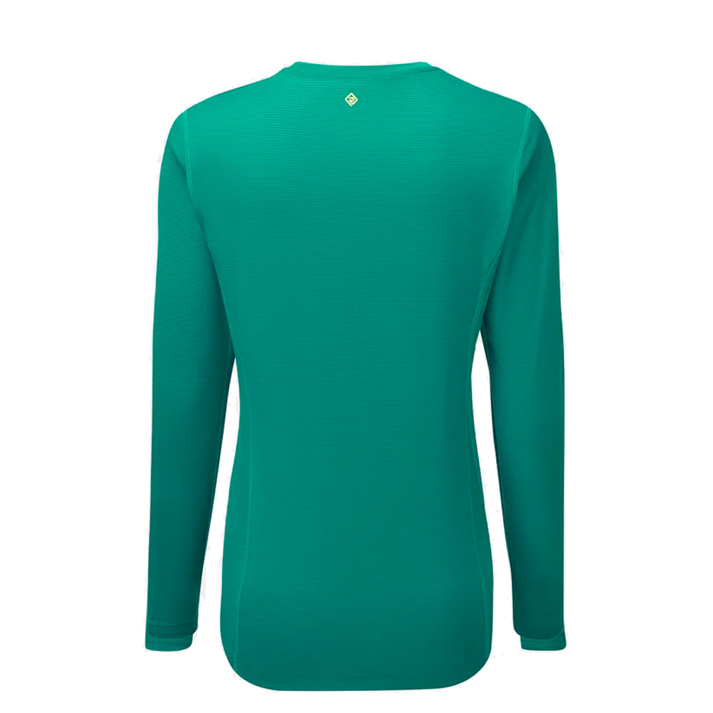 Ronhill Tech Long Sleeve Women's Running Tee - Vine/Fluo Yellow