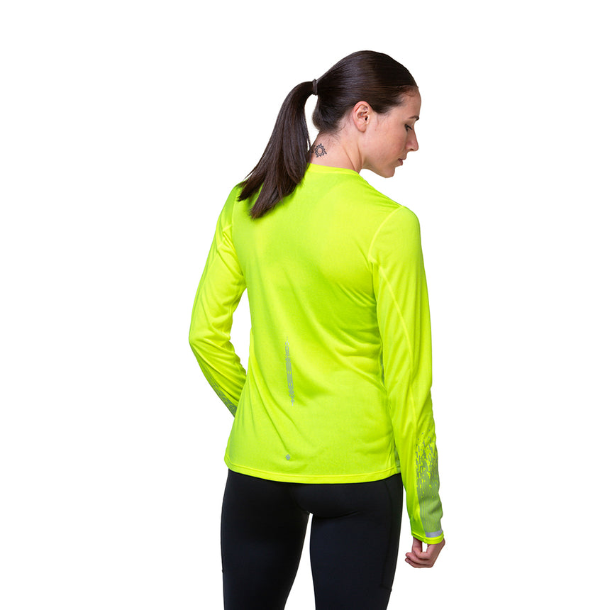 Ronhill Tech Reflect Long Sleeve Women's Running Tee - Fluo Yellow/Reflect