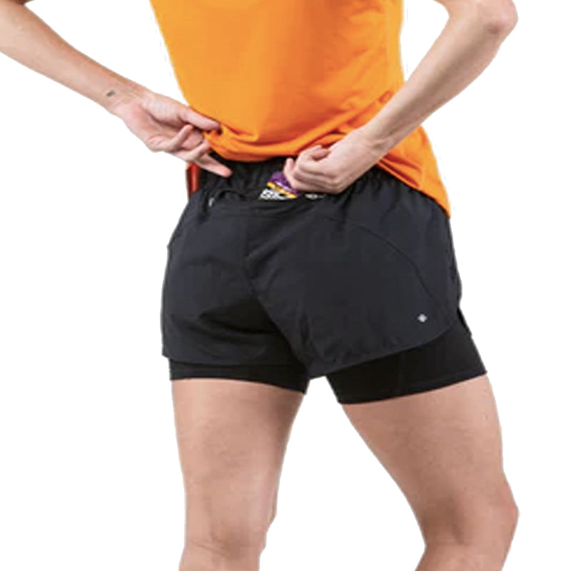 Ronhill Tech Twin Women's Running Short - All Black