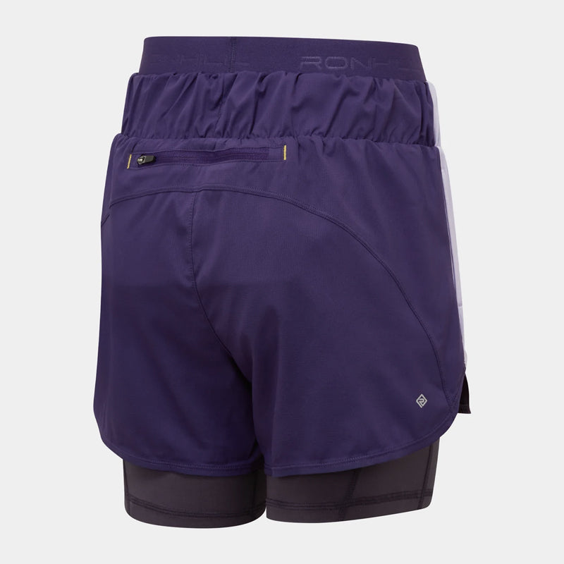 Ronhill Tech Twin Women's Running Short - Imperial/Nightshade