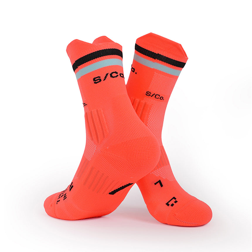 S/Co Crew Running Socks - Coral Breeze