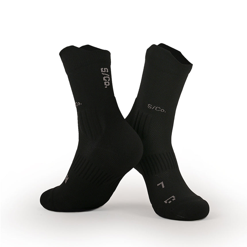 S/Co Crew Running Socks - Black