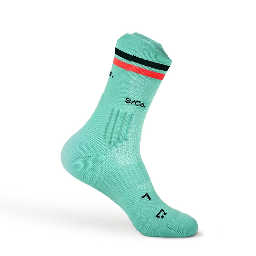 S/Co Crew Running Socks - Peppermint Blaze